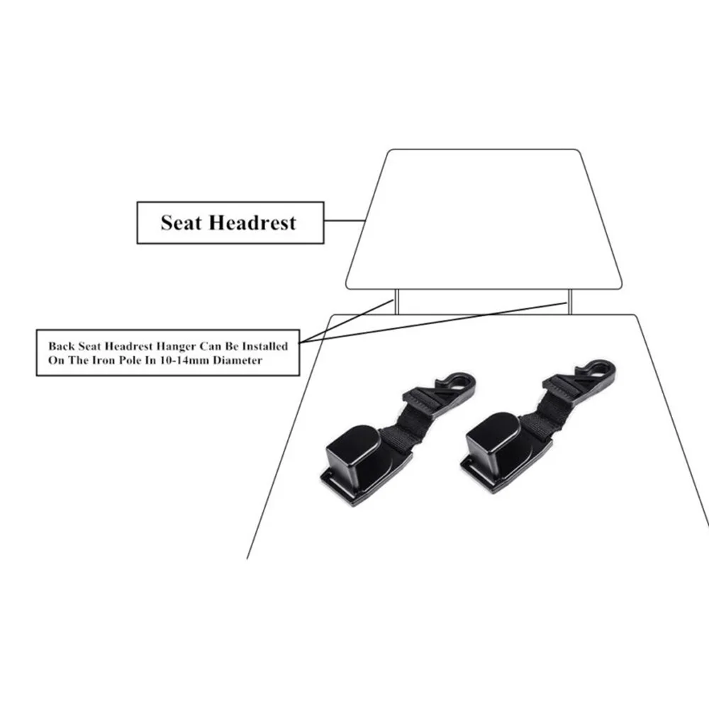 1 пара автомобильный крючок на подголовник Вешалка для 2018 2020 Jeep Wrangler JL Sports Rubicon JT