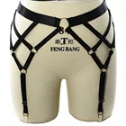 Подвязки для женских чулок, эластичные регулируемые черные подвязки для танцев на шесте