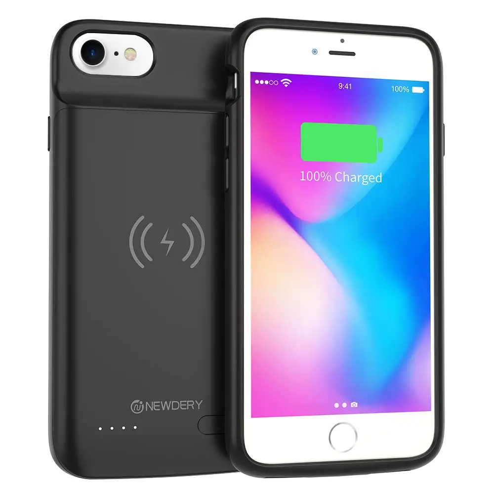 NEWDERY батарея чехол для iPhone 6, 6s, 3200mAh Беспроводное зарядное устройство чехол совместимый с iPhone 6, 6s, портативный аккумулятор C