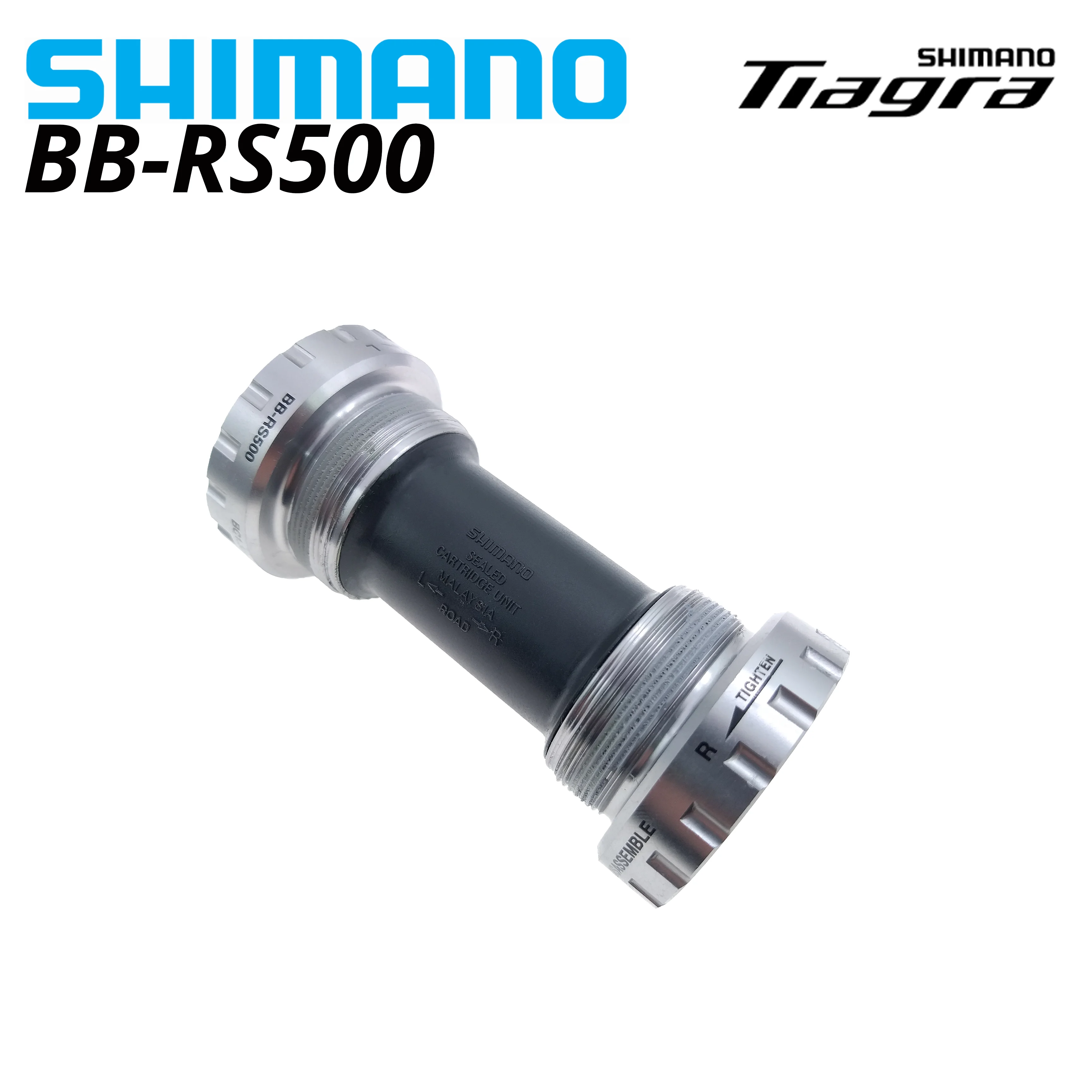 Нижний Кронштейн Shimano TIAGRE BB RS500 для дорожного велосипеда резьбовой HOLLOWTECH II ширина