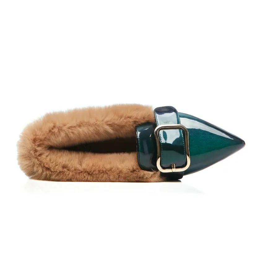 Женские туфли лодочки ESVEVA повседневные ручной работы на низком квадратном