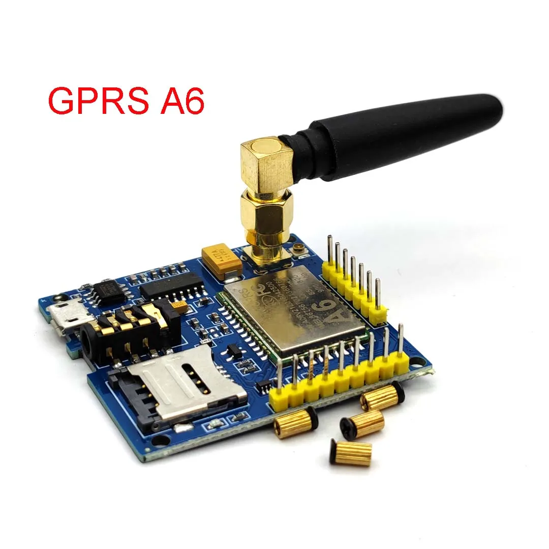 Модуль SIM900 A6 GPRS Pro серия GSM Core DIY макетная плата TTL RS232 с антенной беспроводной