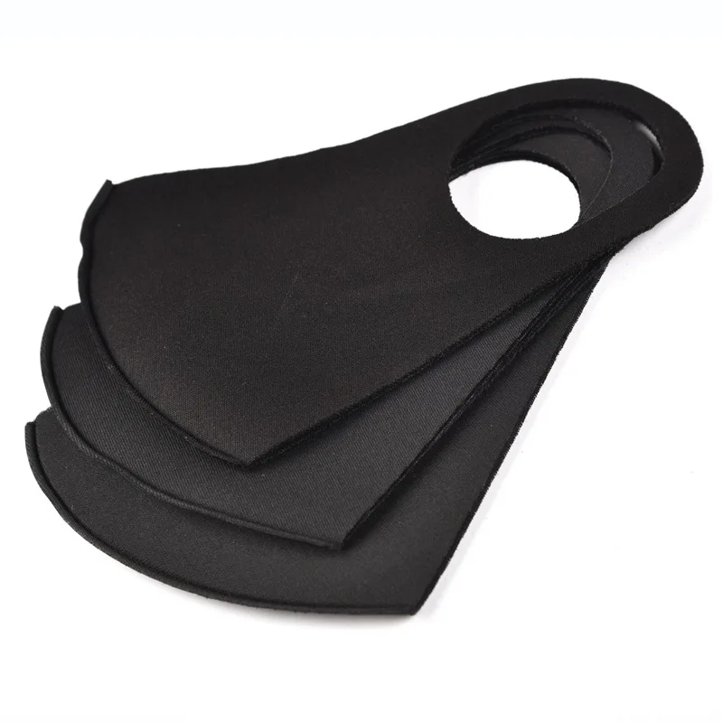 12 шт. черные защитные маски для лица унисекс пылезащитный хлопок защита от пыли