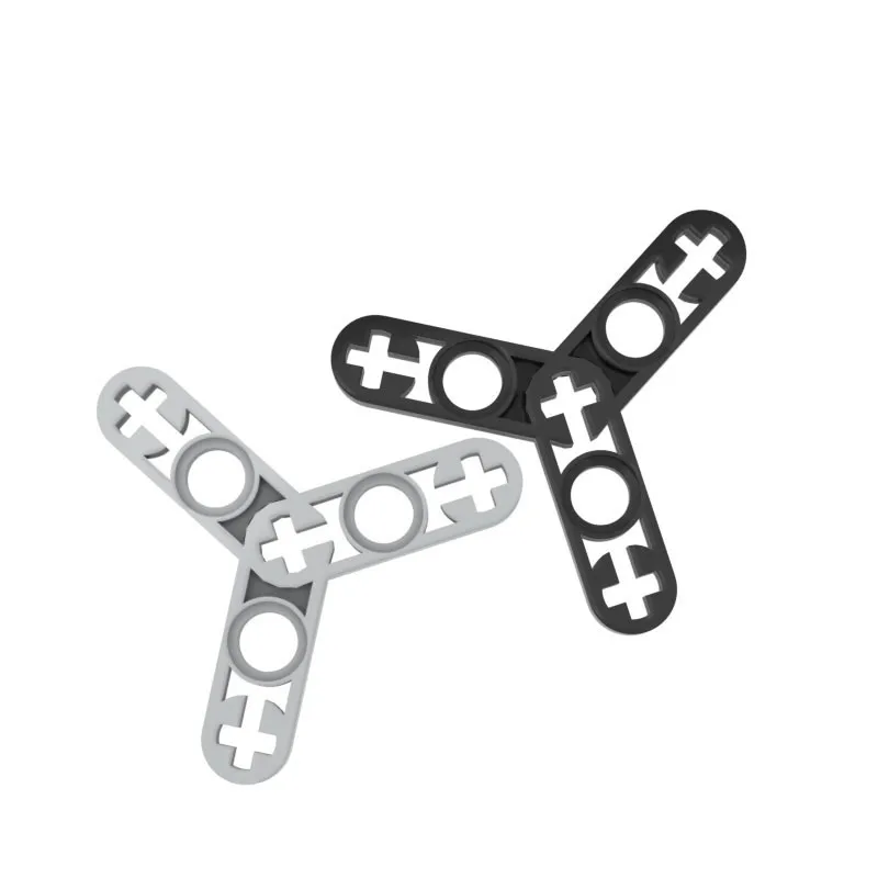 

Building Block Parts diy Toy 3-leaf with hole arm for moc Brick Parts DIY Construction Children Gift 44374 10pcs free shipping