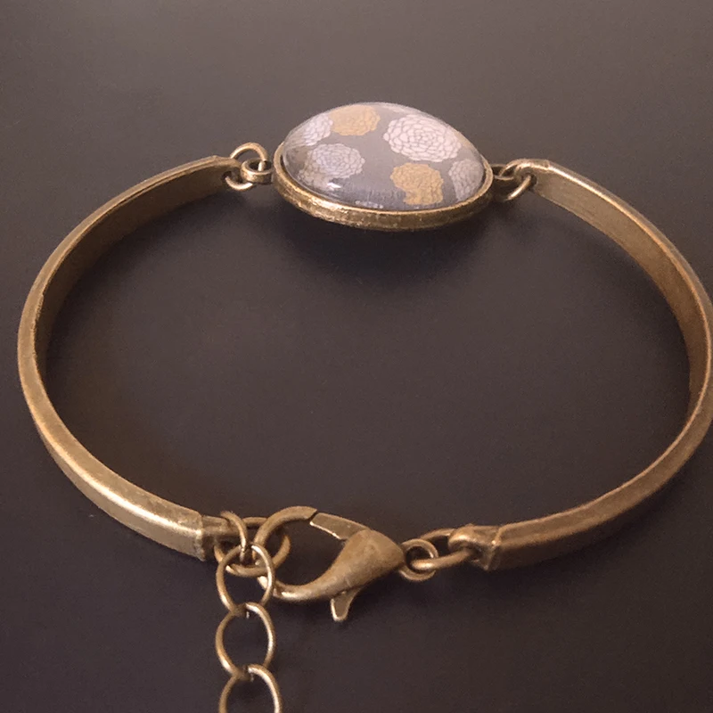 ZDYING милые животные с короной цветов браслет стеклянная собака кошка лиса