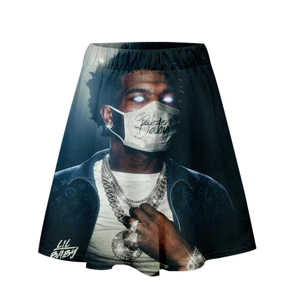 

WAWNI 2020 New Lil Baby Woman Short Skirt Fashion Streetwear Harajuku Hip Hop Style Polyester Fabric Sexy Leisure Short Skirt