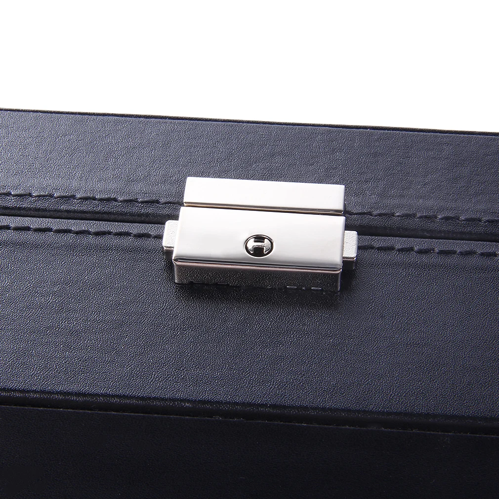 

PU Leather Watch Boxes Storage Organizer Box 2 In One 8 Grids+3 Mixed Grids Luxury Jewelry Ring Display Watch Case Gift &15