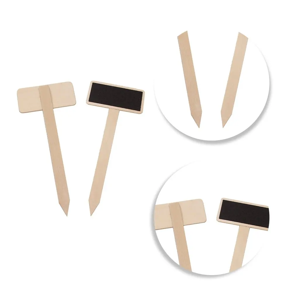 

20Pcs Mini Size Blackboard Flower Gardening Plant Decoration Card Plant Label Blackboard Sign Blackboard Seedling Tray