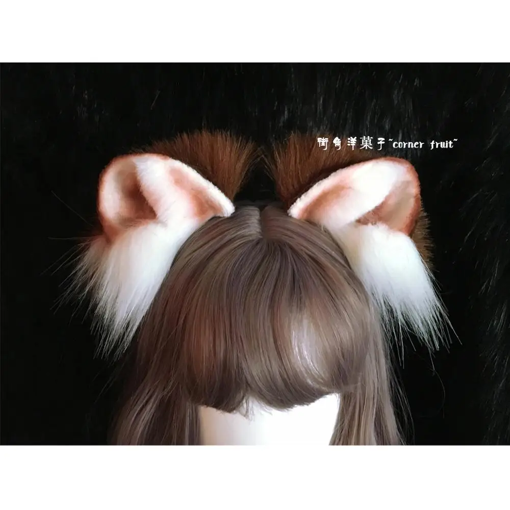 Головной убор ручной работы с снежным леопардом обруч для волос косплея KC