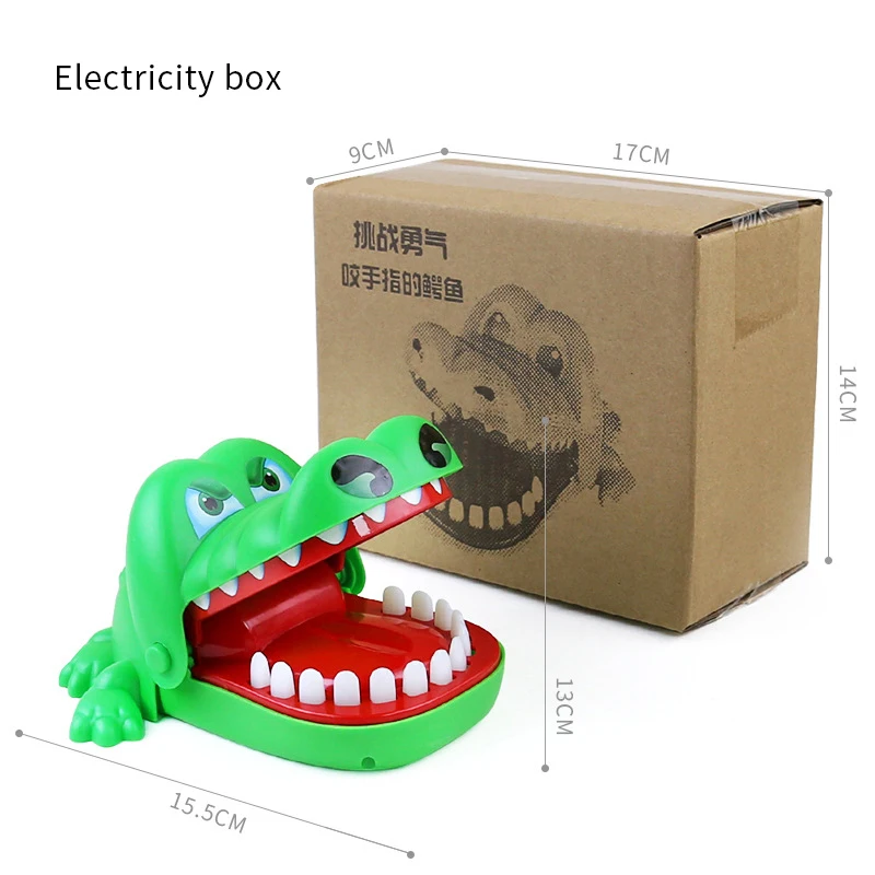 Lis gran boca de cocodrilo dentista mordedura dedo juego divertido juguete regalo, divertido juguete de los cigarrillos Novetly - Цвет: crocodile2