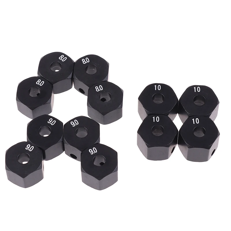 

4Pcs 12mm Aluminium Alloy Wheel Hex Hub Adapter for HSP 1/10 Scale RC Sports Car 8 9 10mm New