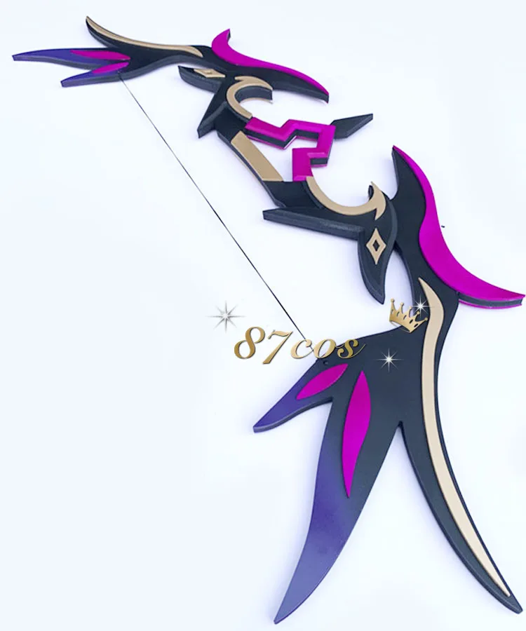 Game Genshin Impact Mitternachts Waltz Four-star Weapon Cosplay Bows and Arrows Removable Cannot Be Launched | Тематическая одежда