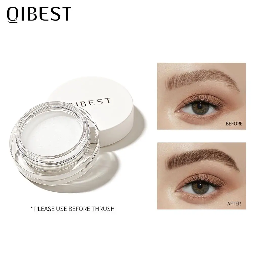 

Основа для бровей QIBEST, крем-помада для бровей, профессиональный макияж глаз, долговечный гель для бровей, праймер для бровей