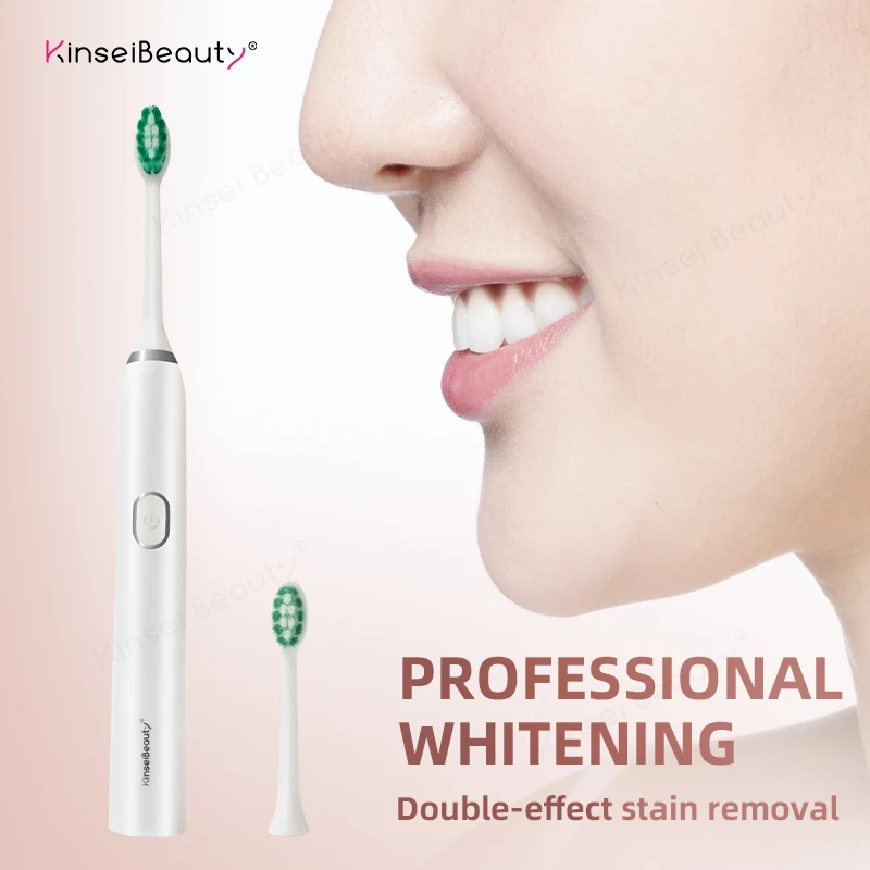 Зубная щетка Ультразвуковая электрическая с зарядкой от USB и 2