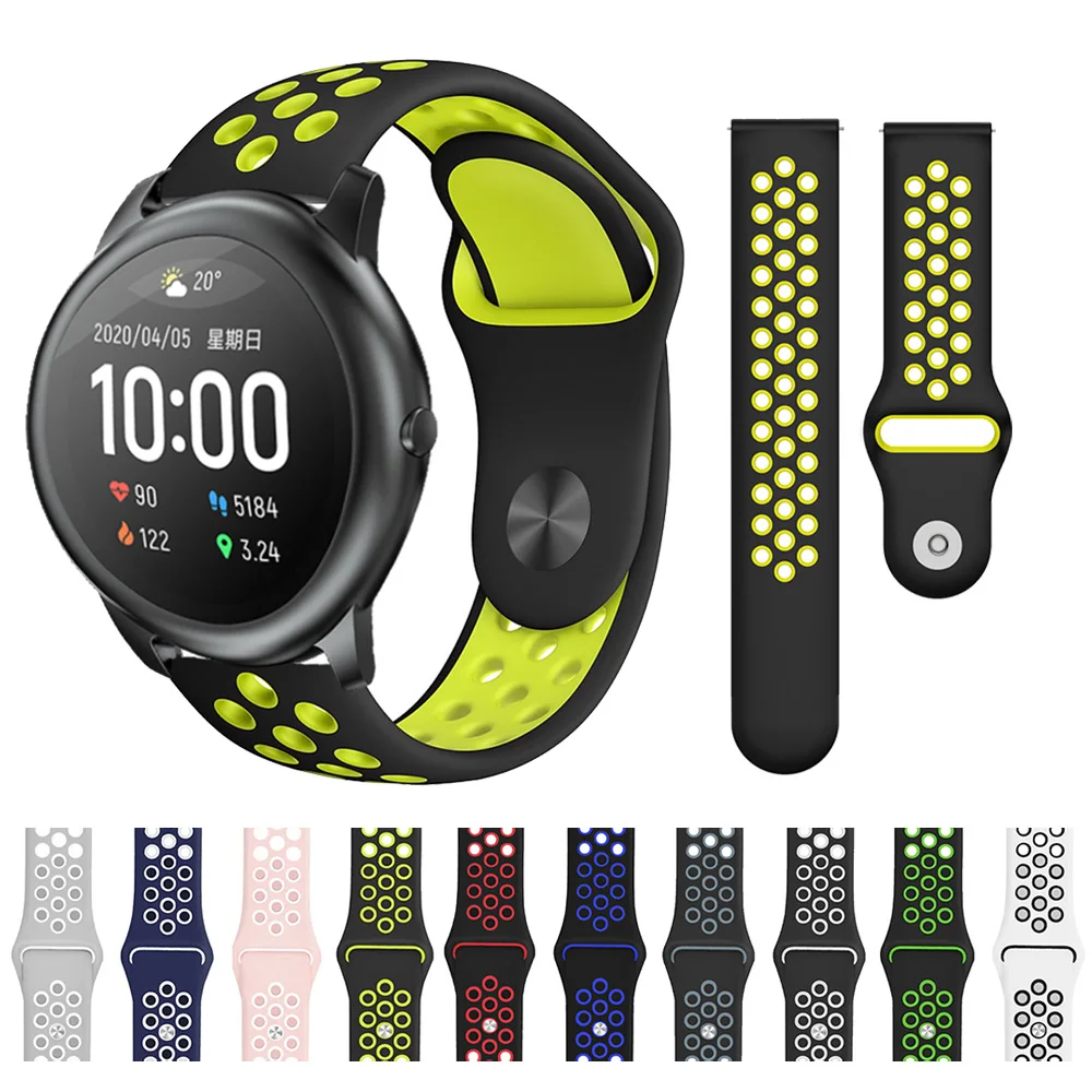 Ремешок для Galaxy Watch 3 41 мм силиконовый спортивный браслет Huawei 2 Spor Смарт часы