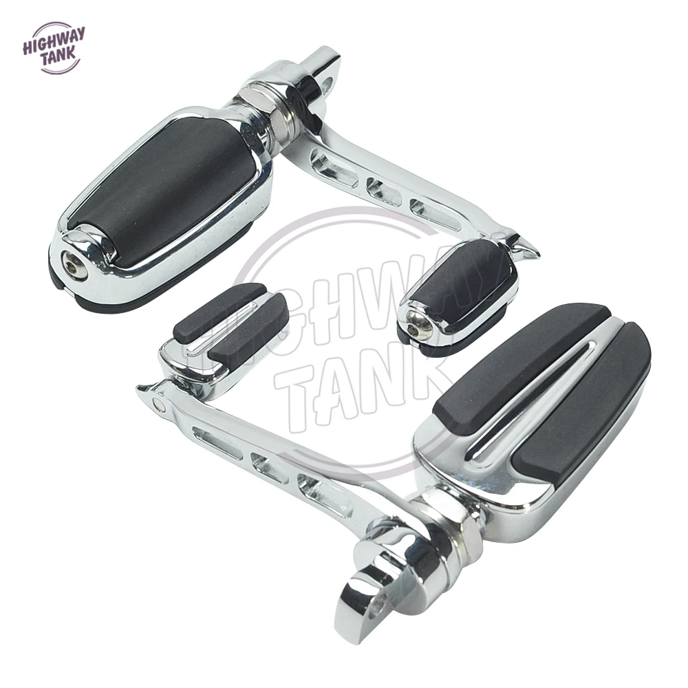 Хромированный чехол для мотоцикла Slipstream ног на каблуке Harley Sportster модель FXWG FXST FXLG