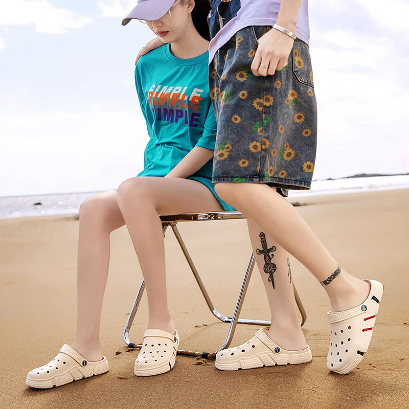 

2021 Women Casual Clogs Breathable Beach Sandals Valentine Slippers Summer Slip On Women Flip Flops Shoes Home Shoes For Unisex