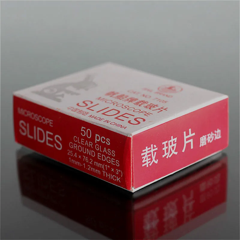 Микроскоп горки заземления края микро стекло 25 4*76 2 мм (1 ''x 3'') одноголовый