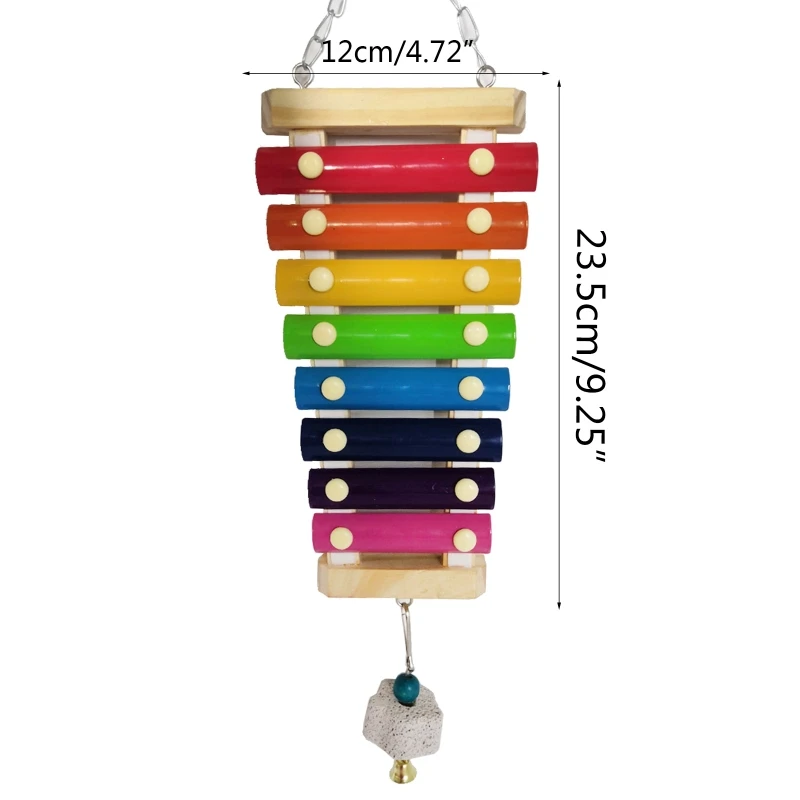 

Hanging Chicken Sound Toys Hens Rooster Suspensible Wooden Pecking Xylophone Toy