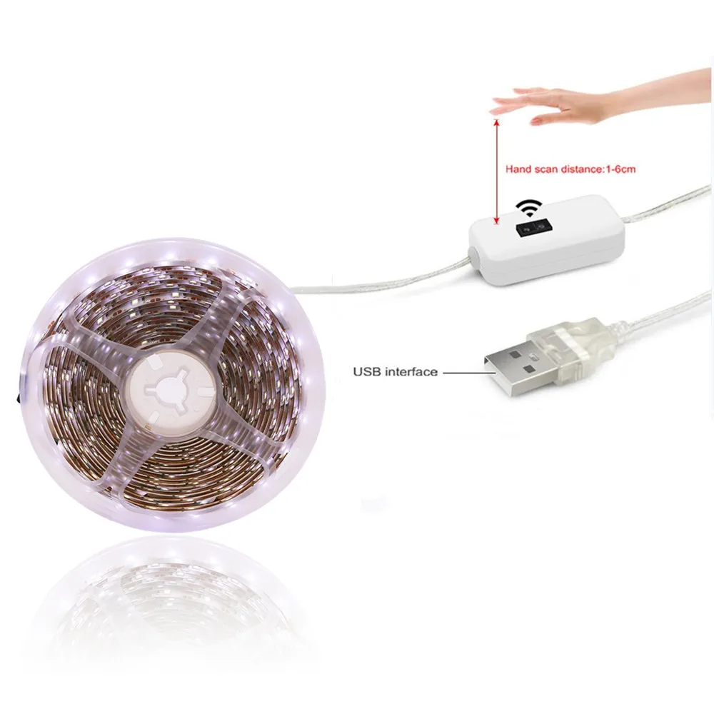 USB-датчик движения ручной Мах ВКЛ./ВЫКЛ. 5 в постоянного тока Светодиодная лента 2835