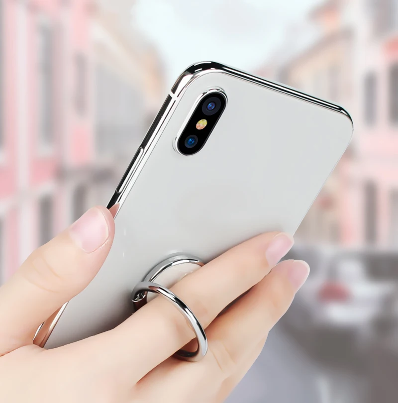 360 металлический чехол с узором для телефона, держатель для iPhone XIAOMI, магнитный держатель для мобильного телефона, универсальный держатель для настольного кольца