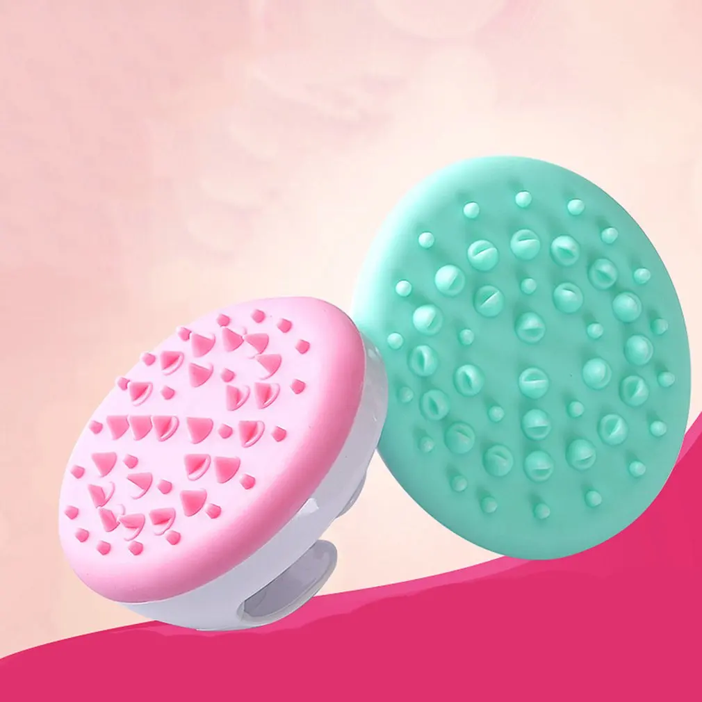 Силиконовая щетка для массажа всего тела Нефритовый кролик двойная Рыбка