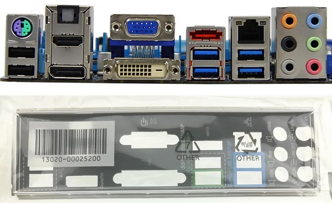 

Новая задняя панель I/O для материнской платы F2A85-V PRO, бесплатная доставка