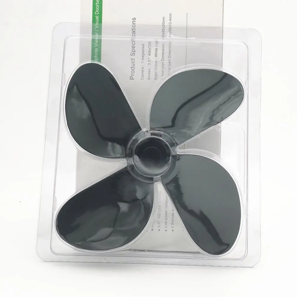 

Thickened Fireplace Fan Accessories Aluminum Alloy Fan Blade 4 Blade Black Solid Fireplace Fan Accessories