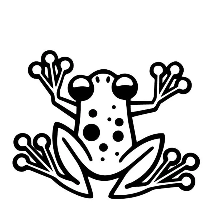 

15cmx12cm Cartoon frog Vinyl Car-Sticker Automobiles Motorcycles Window Bumper Laptop Vinyl Decal Decorative Goods