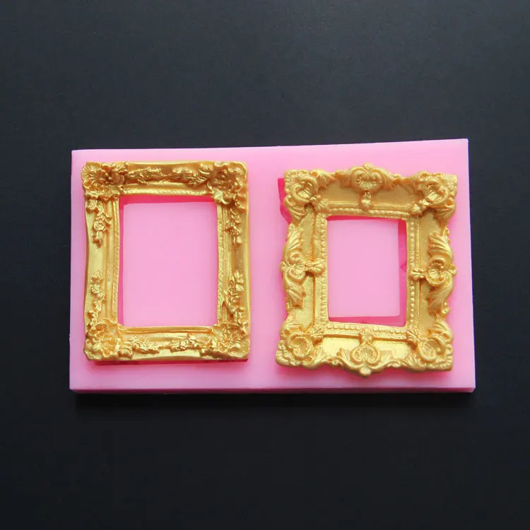 Luyou DIY Зеркало/фоторамка моделирование 3D силиконовая форма для украшения торта