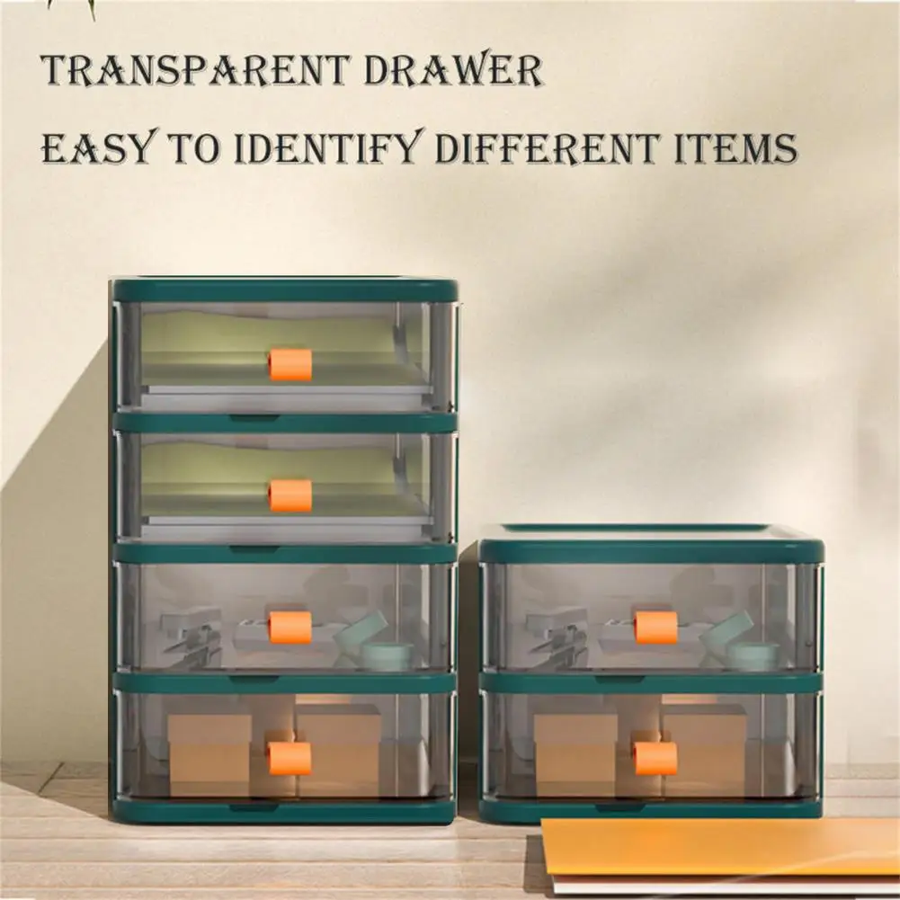 Makeup Organizer Clear Jewelry Cosmetics Accessories Storage Drawer Box With Handle Transparent Container For Home Stu | Дом и сад