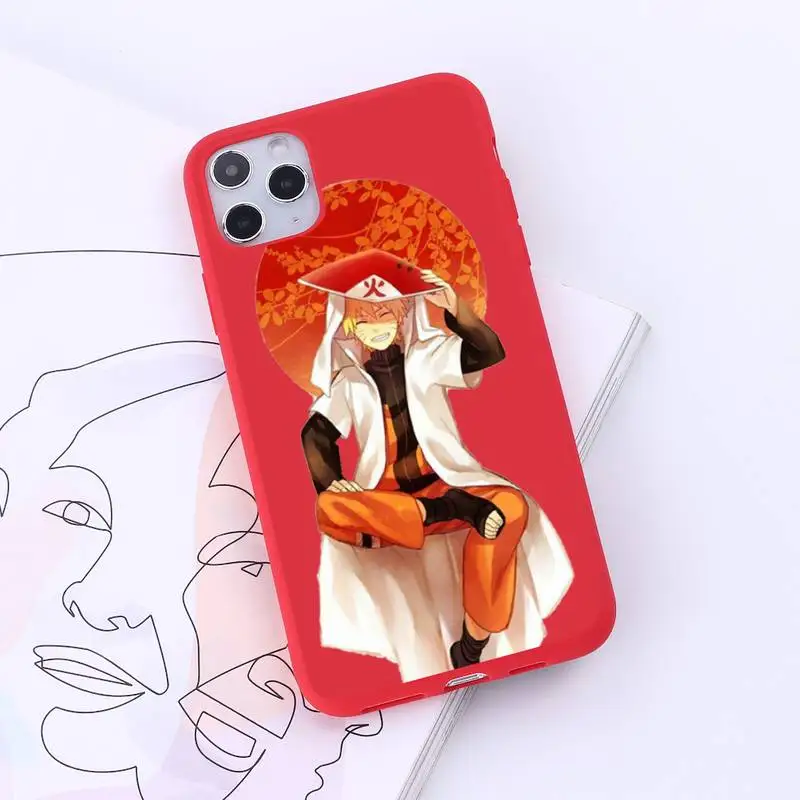

Naruto Sasuke Kakashi Japan anime Phone Case Candy Color for iPhone 6 7 8 11 12 s mini pro X XS XR MAX Plus