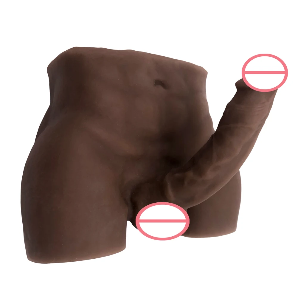 Огромный фаллоимитатор 5 кг очень мышечный полностью силиконовый мужской черный