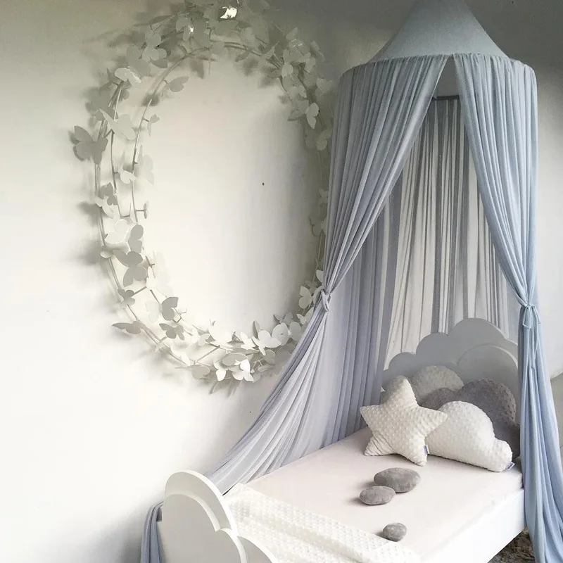 Шифоновая сетка от комаров для маленьких детей романтичная розовая навес