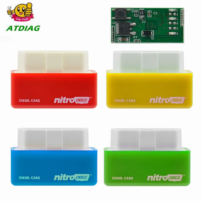 

New EcoOBD2 & Nitro OBD2 Gasoline Plug & Drive Performance For Benzine Eco OBD2 ECU Chip Tuning Box 15% Fuel Saving More Power