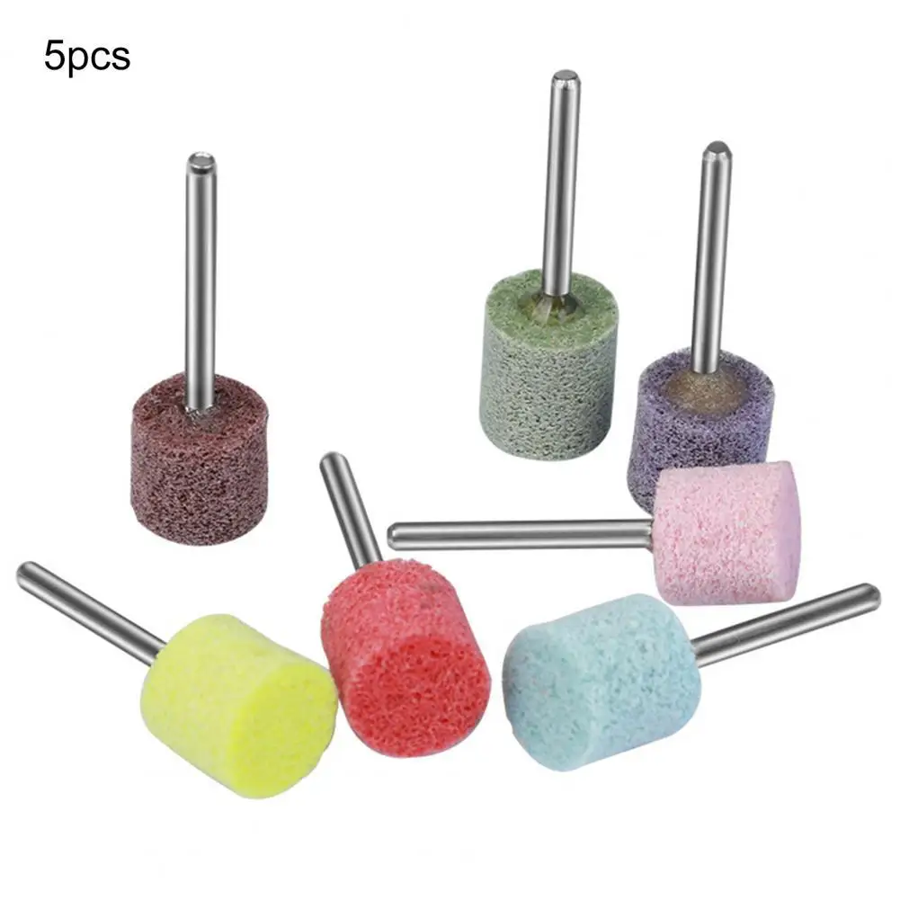

5Pcs 3mm Round Shank Grinding Head Cylindrical High Efficiency Professional Cylinder Grinding Bits for Woodworking Abrasive Tool