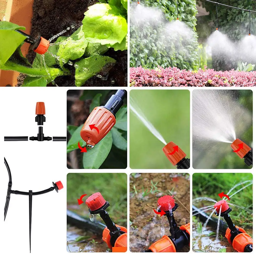 

30M Garden Automatic Irrigation Kit Drip Irrigation Sprinkler System Home Intelligent Sprinkler System