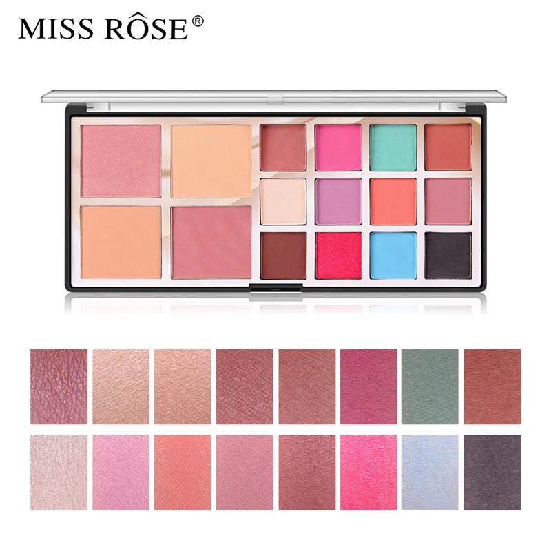 Матовые мерцающие тени для век палитра из 12 цветов блестящие румяна пудра