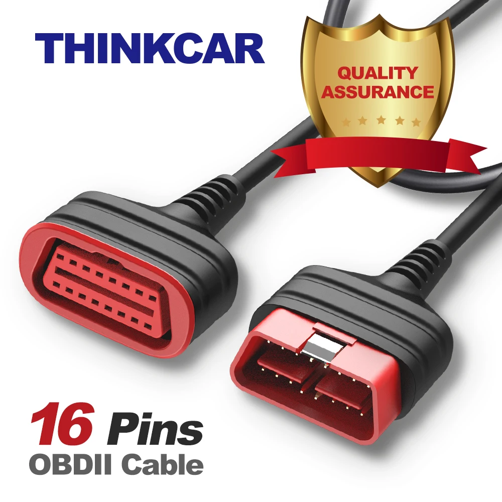 

ThinkDiag Universal OBD2 Male to Female Extension Cable Original Main OBD 2 Extended Connector 16Pin for Easydiag 3.0/Mdiag/Golo