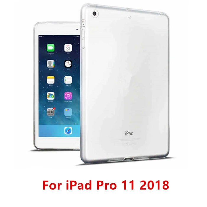 Pro 11 2018 Прозрачная крышка для iPad 10,2 чехол прозрачная накладка на заднюю панель из силикона и ТПУ для iPad 9,7 Air 2/1 Pro 10,5 11 Mini 2/3/4/5 Капа - Цвет: Pro 11 2018