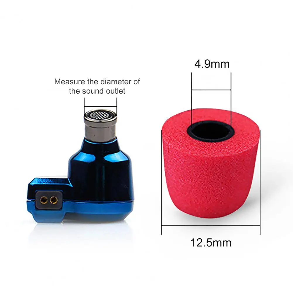 

2 Pcs/1 Pair T400/T500 Caliber Ear Pads/Cap Memory Foam Sponge Ear Pads headphone In-ear Earphone Accessories for KZ ZSA