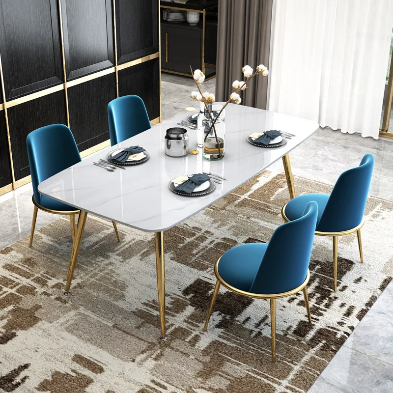 Современный обеденный стул из нержавеющей стали и титана современный