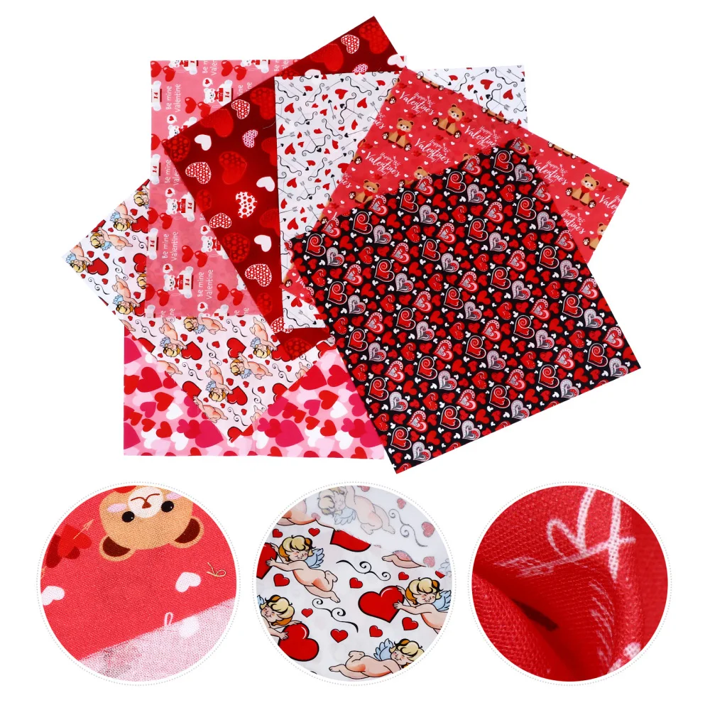 

7 Sheets Festival Patchwork Cloths Floral Pattern DIY Craft Quilting for Sewing