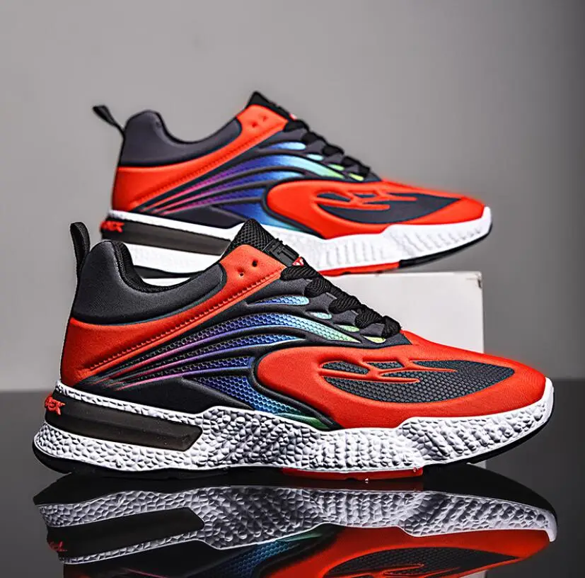 

2021 Men's Sports Shoes Trendy Mesh Men Casual Shoes Outdoor Running Shoes All-match Men Board Shoes Fashion Sneakers Net shoes