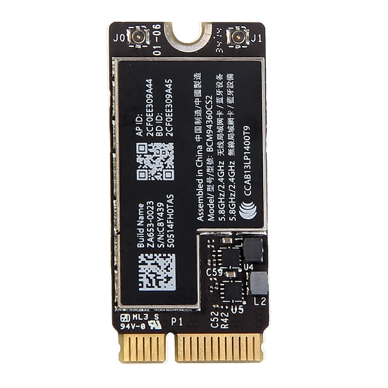 Для беспроводной Wi Fi карты 11 &quotA1465 13" A1466 BCM94360CS2 1200 Мбит/с Bluetooth 4 0 802.11ac Hackintosh macOS