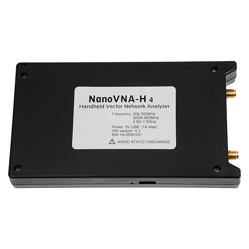 

NanoVNA-H 4 Premium Bundle-Vector Network Analyzer Kit 50KHz-1.5GHz VNA (4Inch LCD),EMI Shielding,Calibration Kit