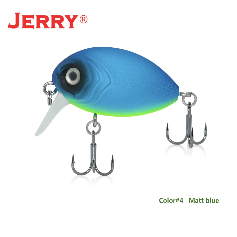 Jerry 1 шт. 32 мм сверхлегкие рыболовные приманки микро приманка воблер форель рыболовные приманки кренкбейт жесткая наживка пресноводная наживка - Цвет: Matt blue