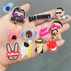 Украшения для обуви, из ПВХ, светящиеся, в виде астронавта, зайчика, 50 шт.