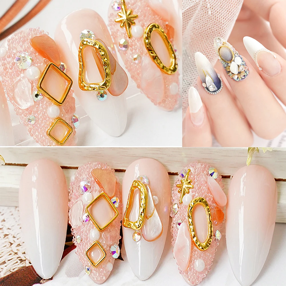 1 коробка смешанный цветной дизайн ногтей Стразы океан штормы Стиль 3D микро дрель