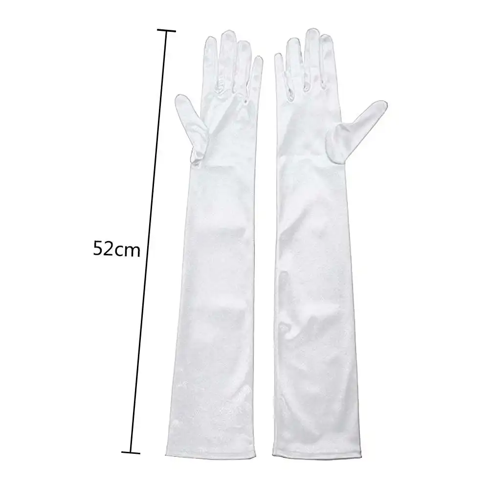 

New Ladies Long Finger Gloves Elegant Fancy Party Dress Evening Wedding